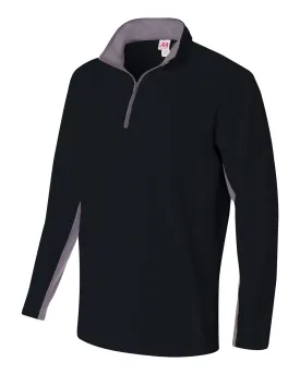 A4 1/4 Zip Color Block Fleece Jacket