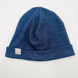 Adult Beanie Hat (Blue Waffle)