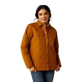 Ariat Women's Grizzly Quilted Barn Chesnut Horse Jacket