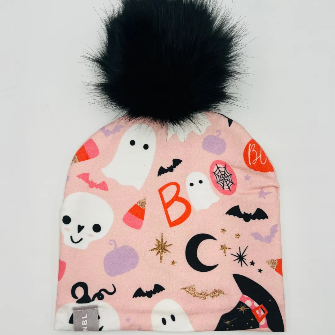 Beanie Hat (Pink Halloween)