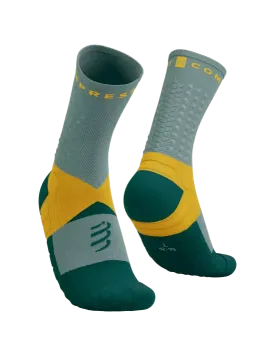 Compressport Unisex's Ultra Trail Socks v2.0 - Slate Grey/Saffron