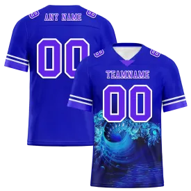 Custom Blue 3D Pattern Purple Personalized Authentic Football Jersey FBJ02-bc0fae7