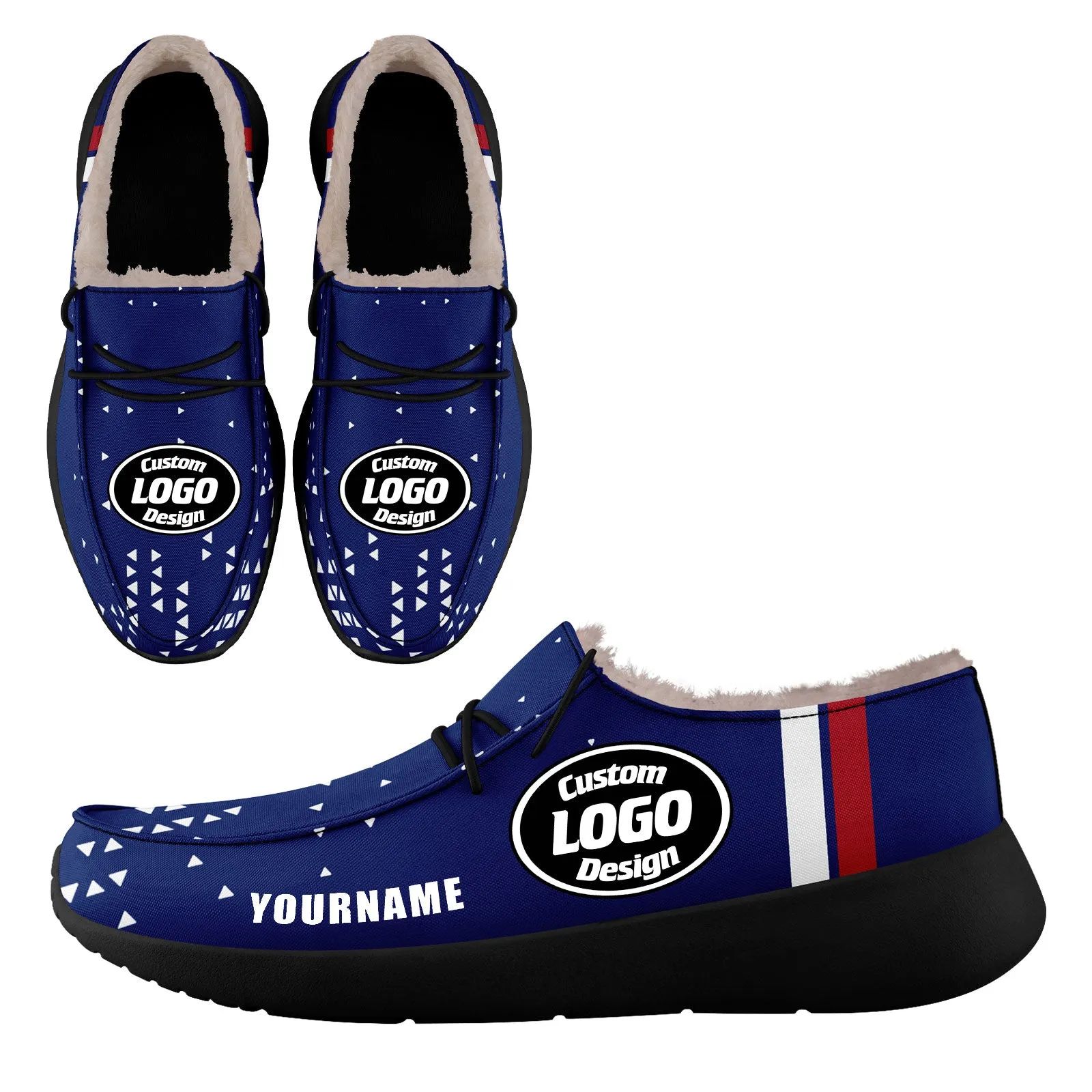 Custom Blue White New York Shoes Personalized Sneaker FN042-D020279-21