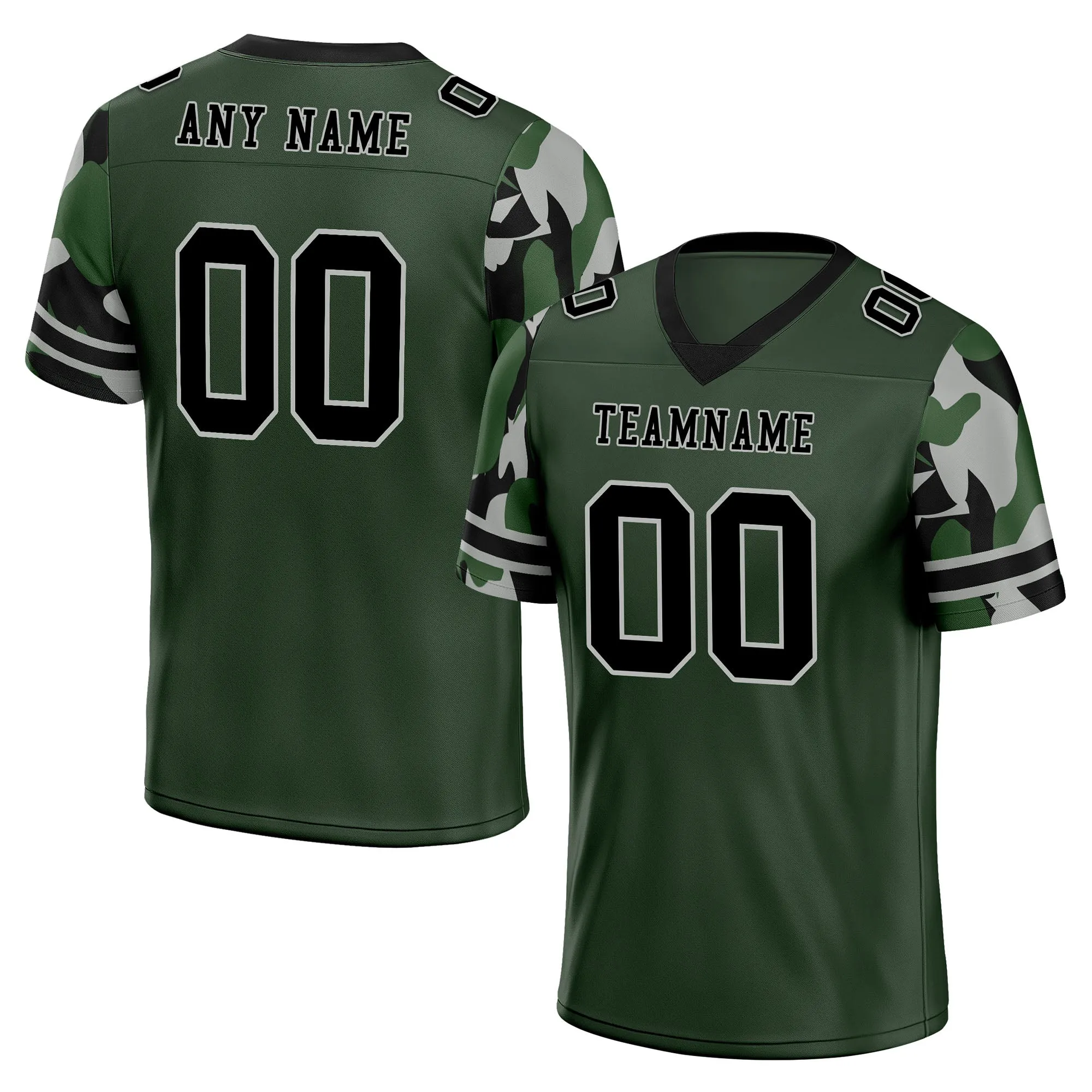 Custom Camo Personalized Authentic Football Jersey FBJ02-D06123