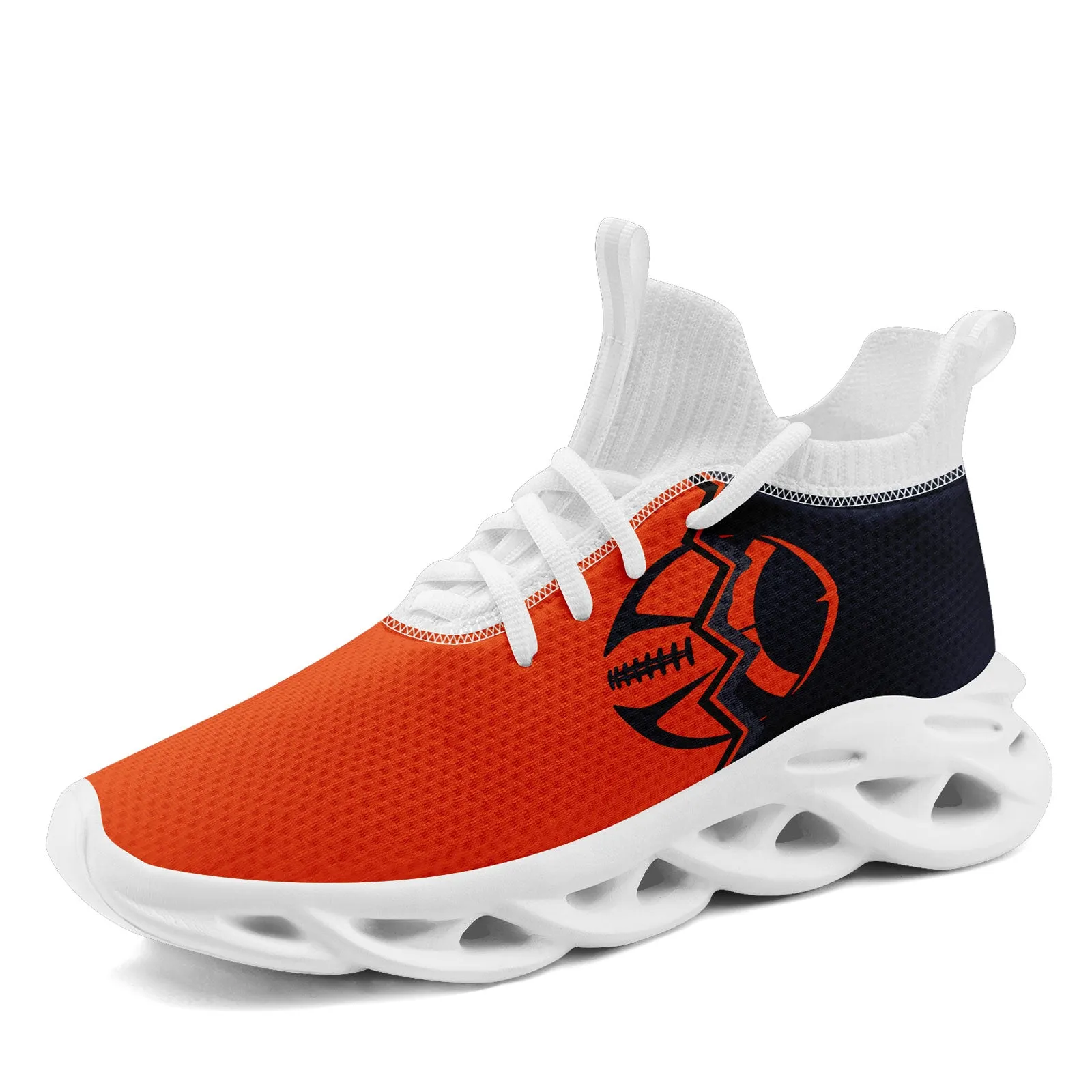 Custom Deep Blue Orange Illinois Maxsoul Shoes Personalized Sneaker FN030A-D028017-4