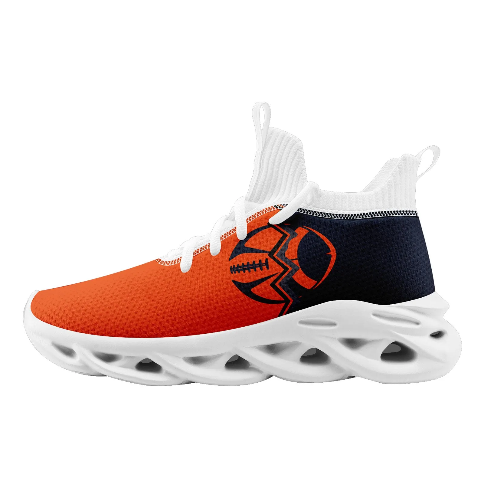 Custom Deep Blue Orange Illinois Maxsoul Shoes Personalized Sneaker FN030A-D028017-4