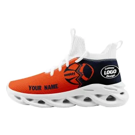 Custom Deep Blue Orange Illinois Maxsoul Shoes Personalized Sneaker FN030A-D028017-4