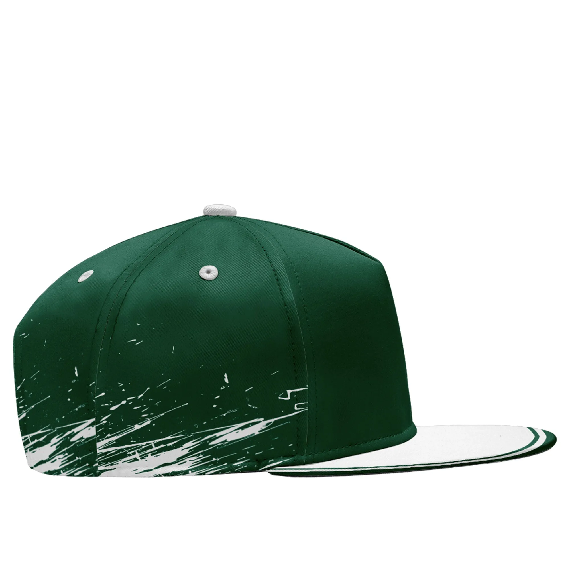 Custom Green White New York Hat Sport Design Cap Stitched Adjustable Personalized PR067B-D020261-28