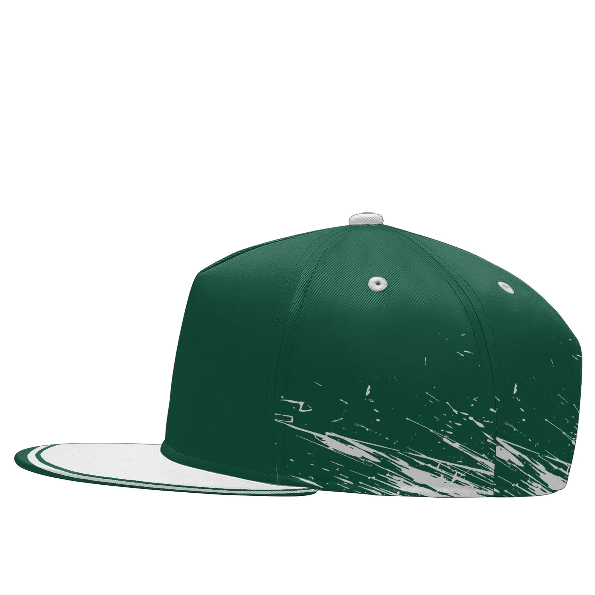 Custom Green White New York Hat Sport Design Cap Stitched Adjustable Personalized PR067B-D020261-28