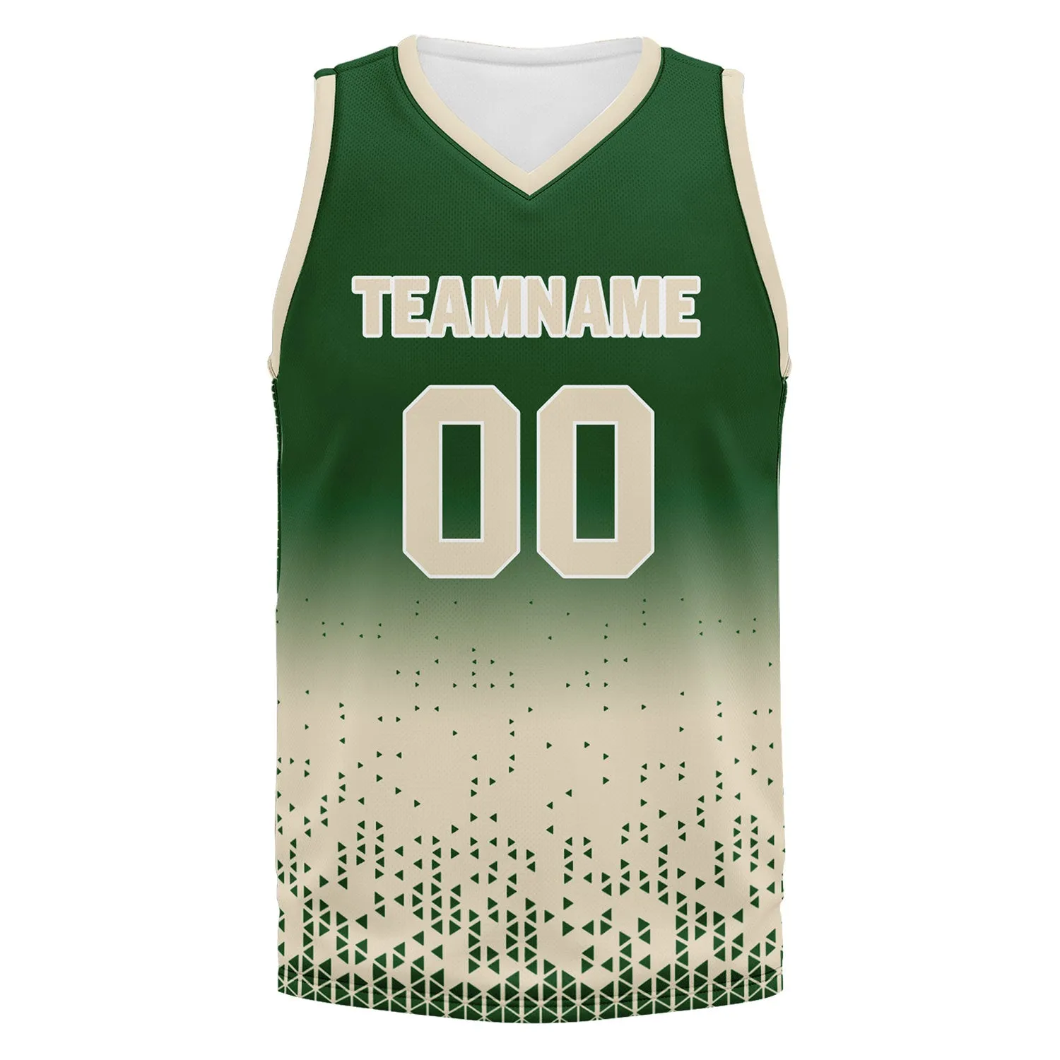 Custom Green Yellow Fade Fashion Sports Uniform Basketball Jersey BBJ01-D020102-7