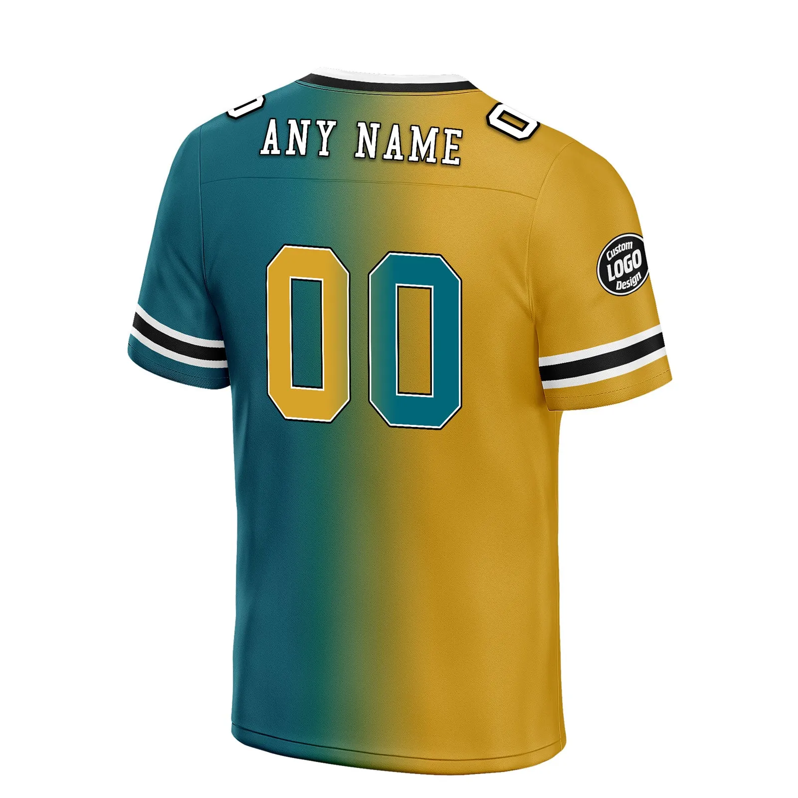 Custom Green Yellow Florida Personalized Authentic Football Jersey FBJ02-D028017-24