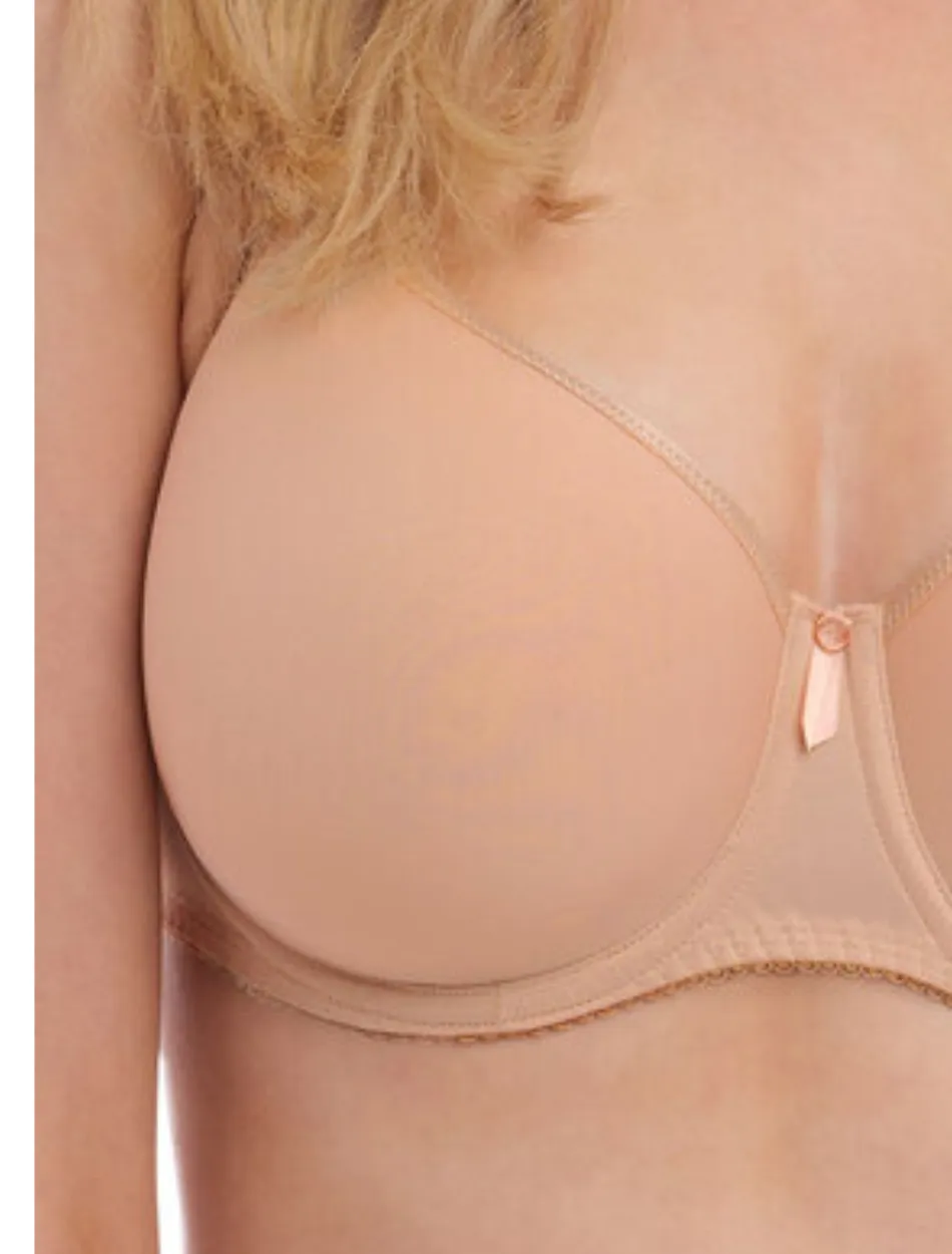 Fantasie Rebecca Essentials Underwire Moulded Bra, Natural Beige | Beige Molded Bra | Beige T-Shirt Bra | Beige Fantasie Bra