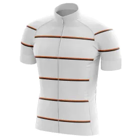 GG BASICS | White Hoops Cycling Jersey