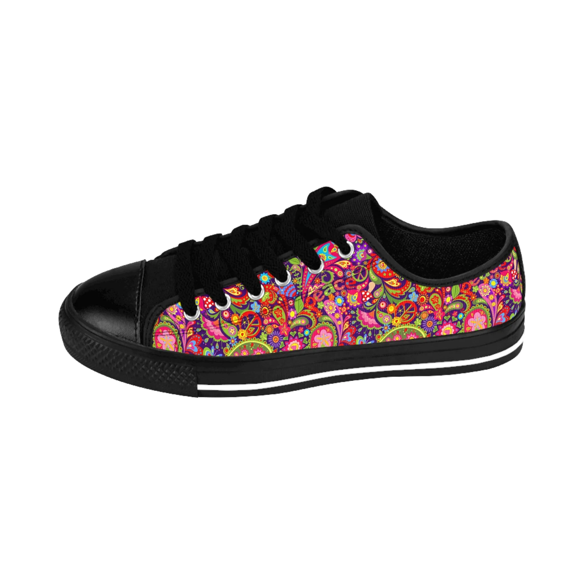 Hippie Vivid Wallpaper Men's Sneakers