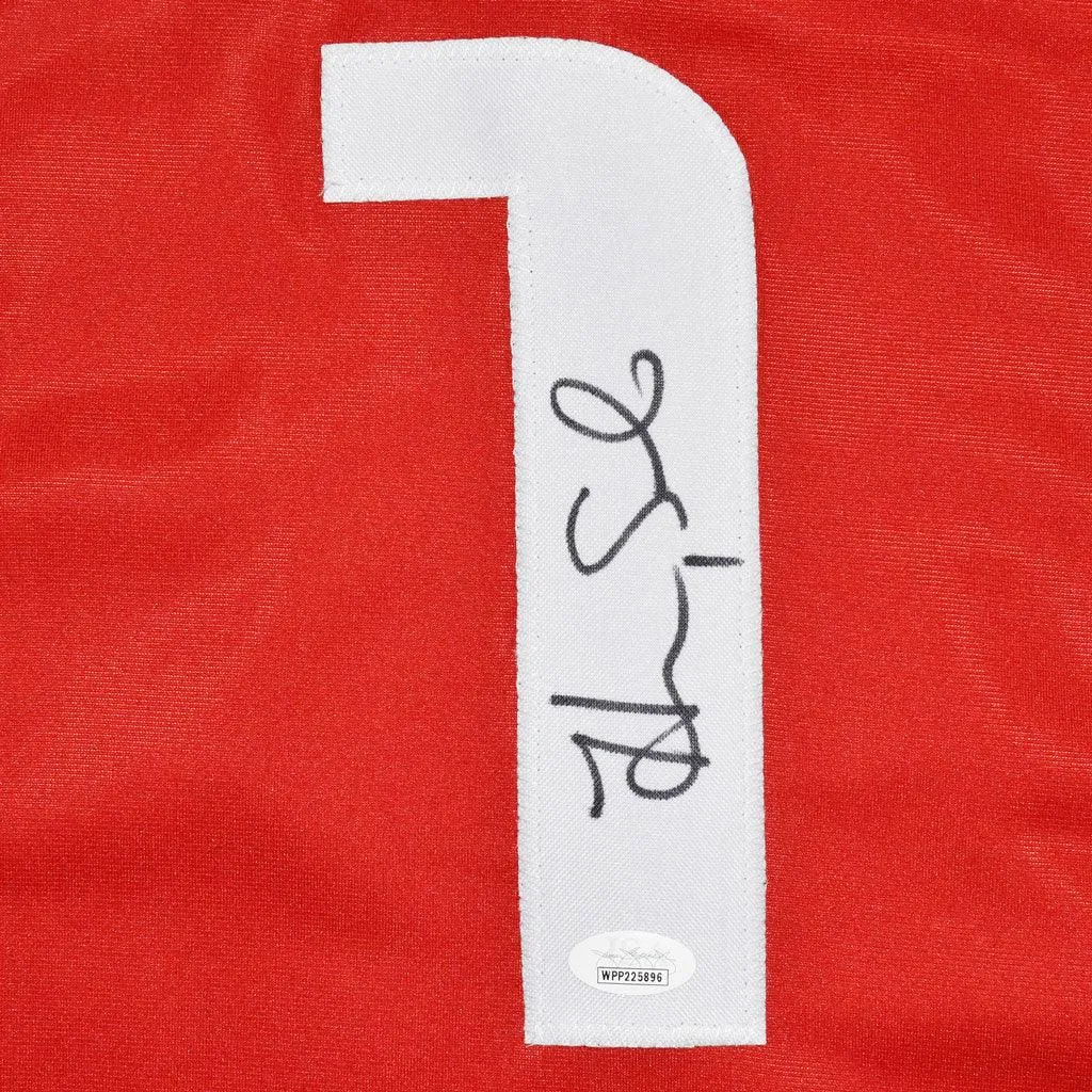 Hope Solo Signed USA Olympic Red Soccer Jersey (JSA)