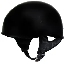 Outlaw T68 'The O.G.' Gloss Black Advanced DOT Skull Cap Motorcycle Helmet