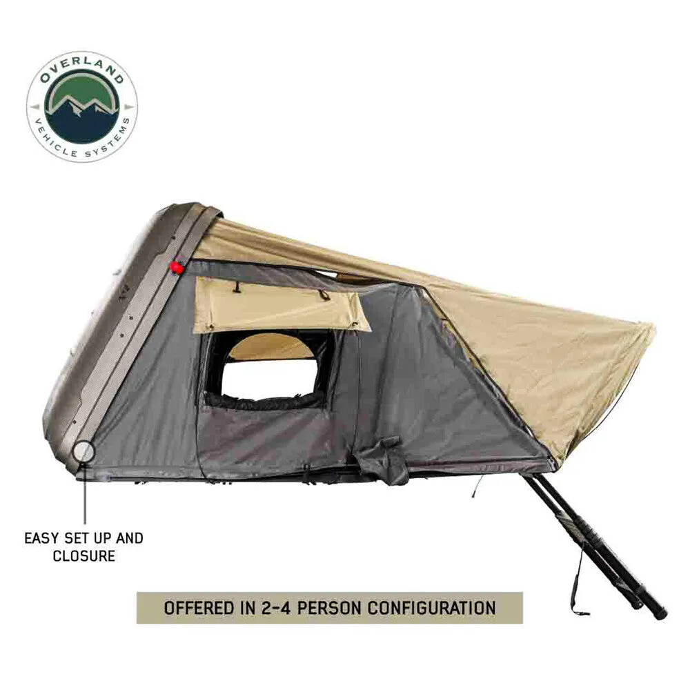 OVS HD Bundu Cantilever Hard Shell Roof Top Tent - 2-4 Person