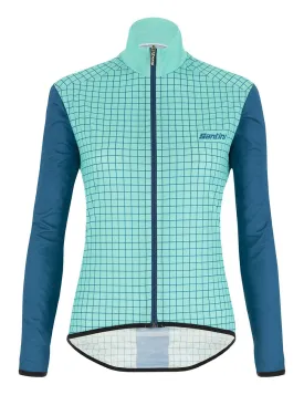 Santini Women's Nebula Wind Jacket - Aqua/teal