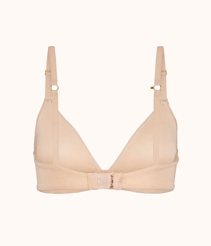 The All-Day Plunge No-Wire Bra: Toasted Almond