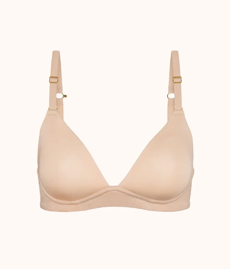 The All-Day Plunge No-Wire Bra: Toasted Almond