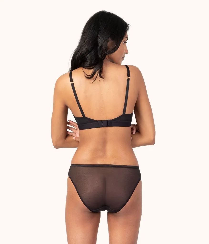 The Flex No-Wire Bra: Jet Black