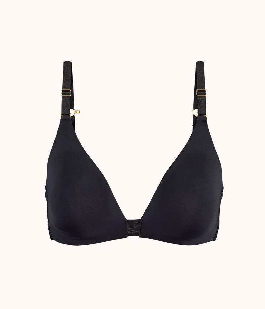 The Flex No-Wire Bra: Jet Black