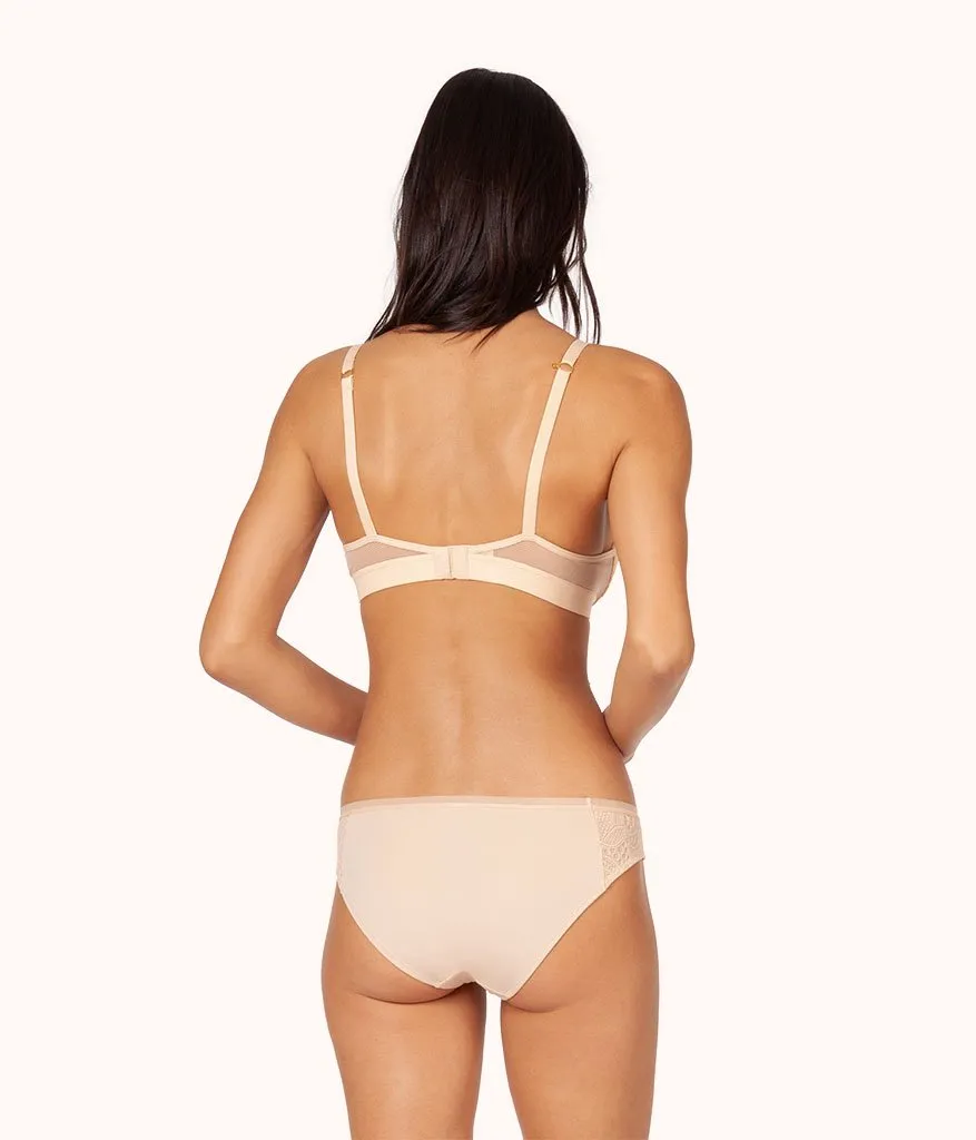 The Lace No-Wire Push-Up: Toasted Almond