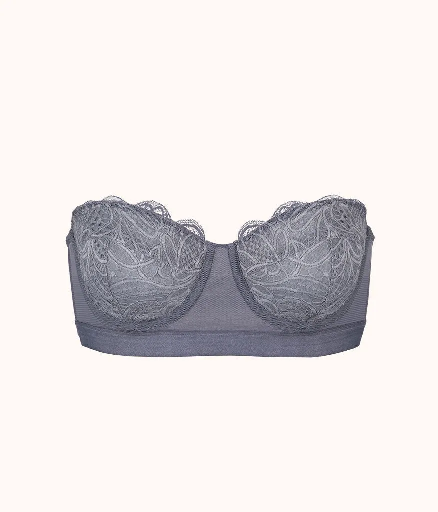 The Lace Strapless: Smoke