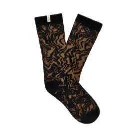 WOMEN'S UGG JOSEPHINE FLEECE LINED SOCK | CHESTNUT MARBLE JUNGLE